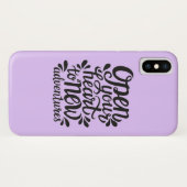 Open Je Hart Voor Nieuwe Avonturen Case-Mate iPhone Case (Achterkant (horizontaal))