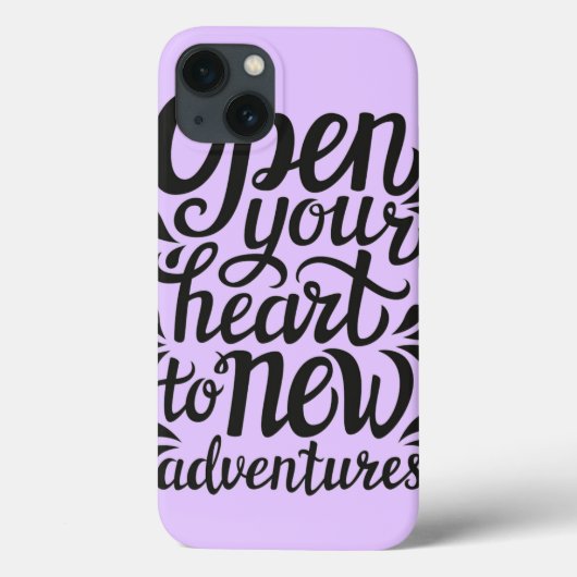 Open Je Hart Voor Nieuwe Avonturen Case-Mate iPhone Case (Achterkant)