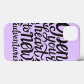 Open Je Hart Voor Nieuwe Avonturen Case-Mate iPhone Case (Achterkant (horizontaal))