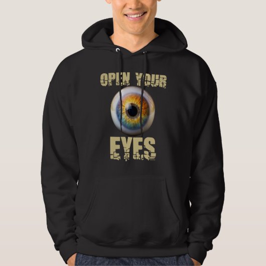 Open Je Ogen, Eyeball Design Hoodie (Voorkant)