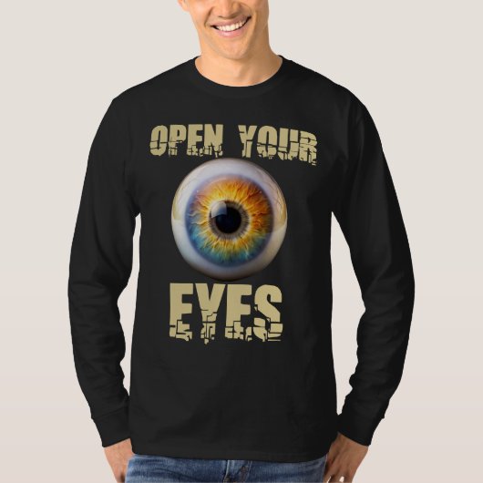Open je ogen, Eyeball Design T-shirt (Voorkant)