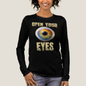 Open Je Ogen, Eyeball Design Tri-Blend Shirt (Voorkant)