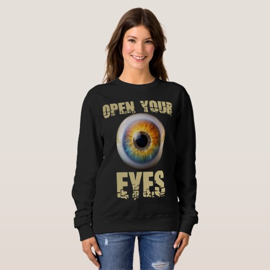 Open Je Ogen, Eyeball Design Trui (Voorkant volledig)