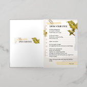 Open je ogen Inspirerend poëzie Folie Wenskaart (Buiten Laag)