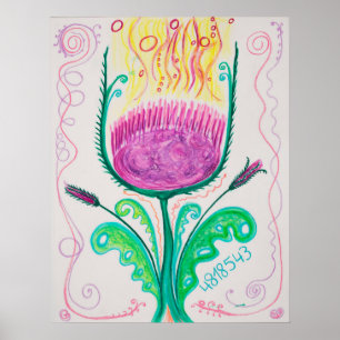 Open jezelf voor het universum poster