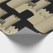 Open kasteel cadeaupapier