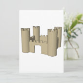 Open kasteel kaart (Staand voorkant)