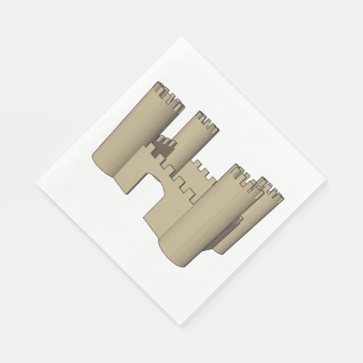 Open kasteel servet (Hoek)