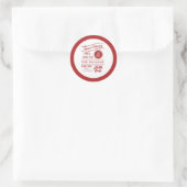 Open Kerst stickers van 25 december (Tas)