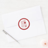 Open Kerst stickers van 25 december (Envelop)
