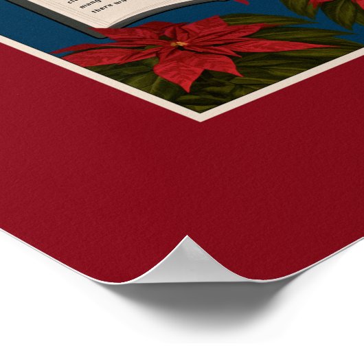 Open kerstbericht in bijbel poster (Hoek)