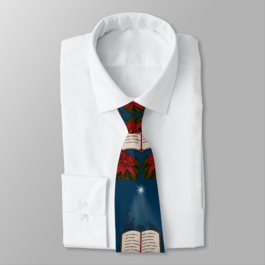 Open kerstbericht in bijbel stropdas (Gebonden)