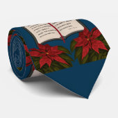 Open kerstbericht in bijbel stropdas (Opgerold)