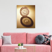 Open kistdeksel, uit Cornalaragh Canvas Afdruk (Insitu (Woonkamer))