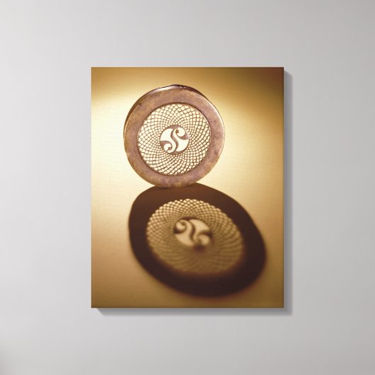 Open kistdeksel, uit Cornalaragh Canvas Afdruk (Voorkant)