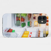 Open koelkast gevuld met voedsel Case-Mate iPhone case (Achterkant (horizontaal))