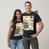 Open koelkast gevuld met voedsel t-shirt (Unisex)