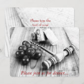 Open kurkschroef voor flessen kaart (Voorkant / Achterkant)