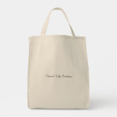 Open Lelie Boodschappentas Tote Bag (Achterkant)