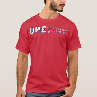 Open Lemme knijpt net langs je heen in het Midwest T-shirt