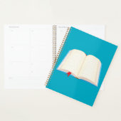 Open Lined Book Red Bookmark Planner (Display)