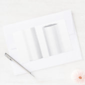 Open lippenbalsem stick rechthoekige sticker (Envelop)