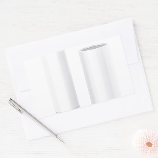 Open lippenbalsem stick rechthoekige sticker (Envelop)