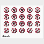 Open lus ronde sticker (Vel)