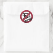 Open lus ronde sticker (Tas)