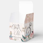 Open me Alice in Wonderland Fairytale taal Bedankdoosjes (Geopend)