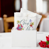 Open me Alice in Wonderland  Key & Florals Bedankzakje