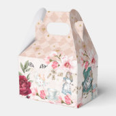 Open me Chic  Alice in Wonderland sprookje Bedankdoosjes (Achterkant)