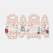 Open me Chic  Alice in Wonderland sprookje Bedankdoosjes (Uitgevouwen)