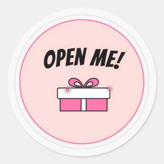 Open me Sticker (Voorkant)