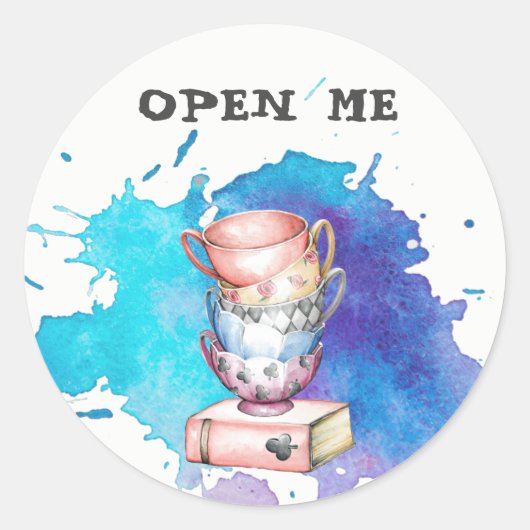 Open me, Tea Party Stickers (Voorkant)