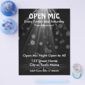 Open Mic Flyer (Enkel)