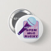 Open Mic Night Button (Voorkant /achterkant)