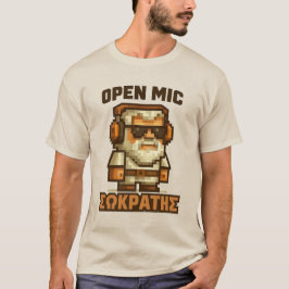 Open Mic Socrates (Greek) T-shirt