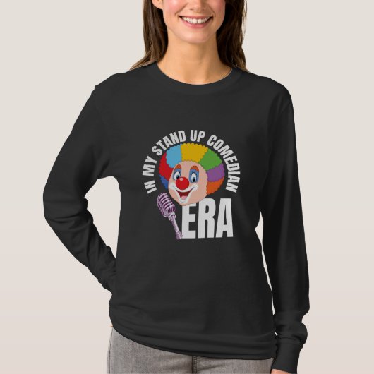 Open Mic Stand Up Comedy Grappige Microfoon Stand T-shirt (Voorkant)