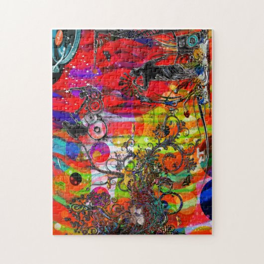 Open microfoon Non-Stop Muziek Legpuzzel (Verticaal)