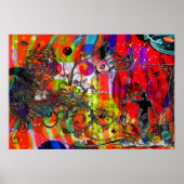 Open microfoon Non-Stop Muziek Poster (Voorkant)