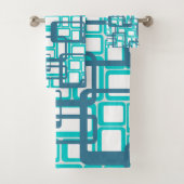 Open middeleeuwse moderne rechthoeken bad handdoek (Insitu)