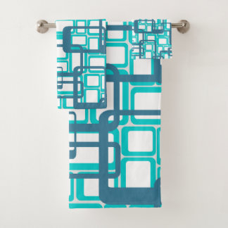 Open middeleeuwse moderne rechthoeken bad handdoek