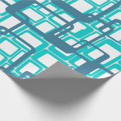 Open middeleeuwse moderne rechthoeken cadeaupapier (Hoek)