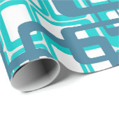 Open middeleeuwse moderne rechthoeken cadeaupapier (Rol Hoek)