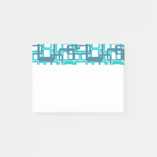 Open middeleeuwse moderne rechthoeken post-it® notes (Voorkant)