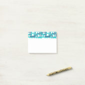 Open middeleeuwse moderne rechthoeken post-it® notes (Op bureau)