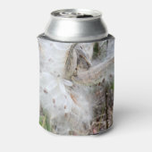 Open Milkweed Pods | Zaden met zijde | Blikjeskoeler (Blikje Achterkant)