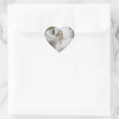 Open Milkweed Pods | Zaden met zijde | Hart Sticker (Tas)