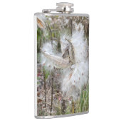 Open Milkweed Pods | Zaden met zijde | Heupfles (Rechts)